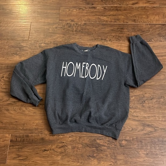 Cotton “Homebody” Graphic Sweatshirt, sz Medium. - Picture 6 of 10